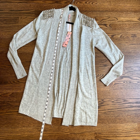 NWT Sweewe Paris x LF studded shoulder cardigan - Picture 10 of 12
